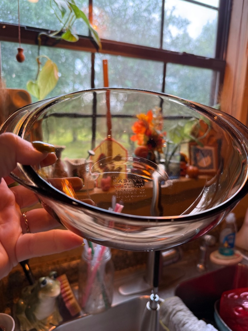 Pyrex 1.5L Clear Pressed Glass Round Bowl Glossy Microwave & Oven Safe
